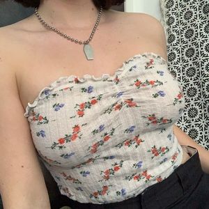 Pretty Brixton Floral Tube Top🌸